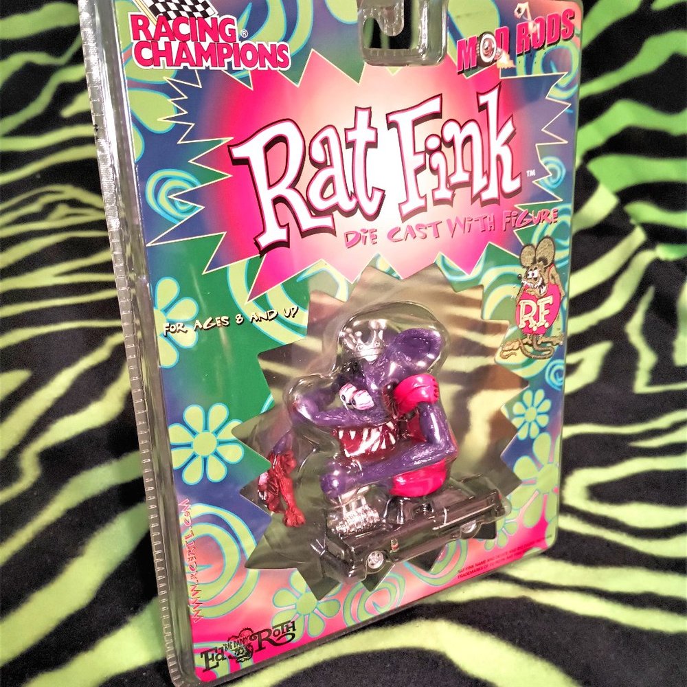 NIB Racing Champions 'Rat Fink' diecast 2000s Ed Roth 55 Chevy